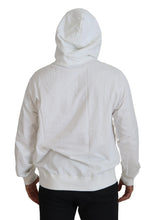 White Cotton Hooded Sweatshirt Sweater Dolce & Gabbana