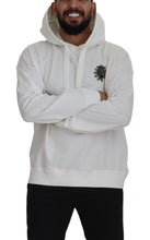 White Cotton Hooded Sweatshirt Sweater Dolce & Gabbana
