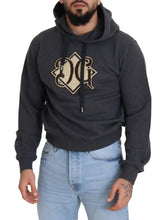 Gray Logo Cotton Hooded Sweatshirt Sweater Dolce & Gabbana