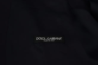 Dark Blue Wool Stretch Waistcoat Formal Vest Dolce & Gabbana