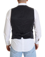 Black Cotton Double Breasted Waistcoat Vest Dolce & Gabbana