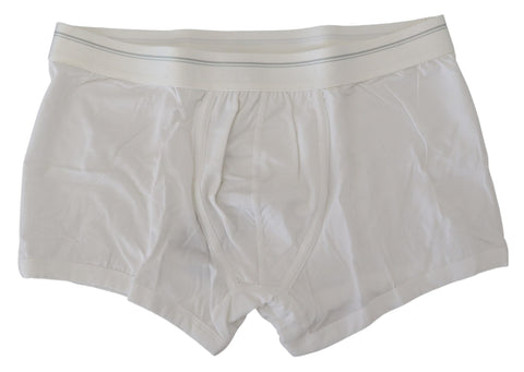 White Cotton Blend Regular Boxer Underwear Dolce & Gabbana