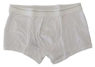 White Cotton Blend Regular Boxer Underwear Dolce & Gabbana