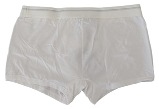 White Cotton Blend Regular Boxer Underwear Dolce & Gabbana