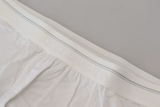 White Cotton Blend Regular Boxer Underwear Dolce & Gabbana