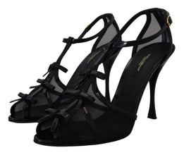 Black Stiletto High Heels Sandals Shoes Dolce & Gabbana