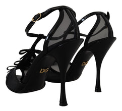 Black Stiletto High Heels Sandals Shoes Dolce & Gabbana