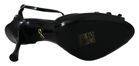 Black Stiletto High Heels Sandals Shoes Dolce & Gabbana