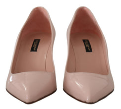 Pink Patent Leather Kitten Heels Pumps Shoes Dolce & Gabbana