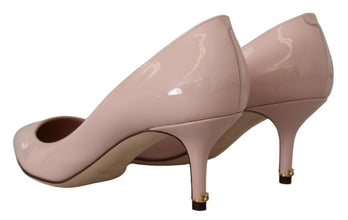 Pink Patent Leather Kitten Heels Pumps Shoes Dolce & Gabbana