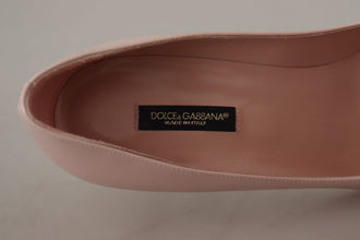 Pink Patent Leather Kitten Heels Pumps Shoes Dolce & Gabbana