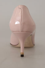 Pink Patent Leather Kitten Heels Pumps Shoes Dolce & Gabbana