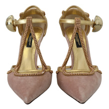 Pink Crystal T-strap Heels Pumps Shoes Dolce & Gabbana