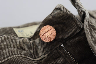 Gray Washed Cotton Corduroy Slim Fit Men Jeans Acht