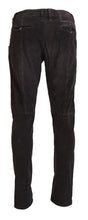 Brown Cotton Straight Fit Men Casual Pants Acht