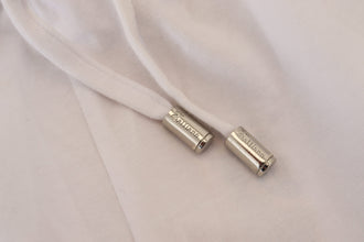 White Cotton Logo Loose Men Pants John Galliano