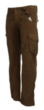 Brown Cotton Corduroy Cargo Pants Ermanno Scervino