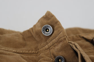 Brown Cotton Corduroy Cargo Pants Ermanno Scervino