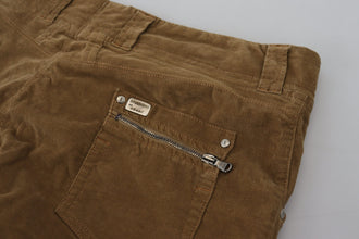 Brown Cotton Corduroy Cargo Pants Ermanno Scervino