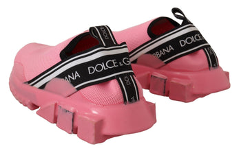 Pink Low Top Slip On Casual Sorrento Sneakers Dolce & Gabbana