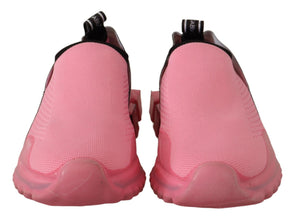 Pink Low Top Slip On Casual Sorrento Sneakers Dolce & Gabbana