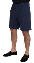 Blue Chinos Cotton Stretch Casual Shorts Dolce & Gabbana