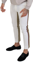 White Brown Slim Fit Chino Pants Dolce & Gabbana
