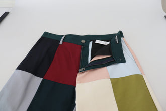 Multicolor Cotton Patchwork Pants Dolce & Gabbana