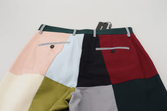 Multicolor Cotton Patchwork Pants Dolce & Gabbana