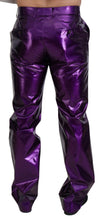 Purple Shining Men Casual Pants Dolce & Gabbana