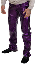 Purple Shining Men Casual Pants Dolce & Gabbana