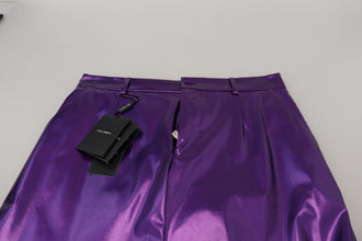 Purple Shining Men Casual Pants Dolce & Gabbana