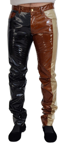 Multicolor Shining Slim Fit Men Denim Jeans Dolce & Gabbana