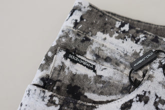 Multicolor Cotton Tie Dye Skinny Denim Jeans Dolce & Gabbana