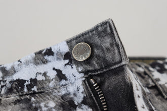 Multicolor Cotton Tie Dye Skinny Denim Jeans Dolce & Gabbana