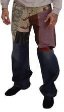 Multicolor Silk Patchwork Men Denim Jeans Dolce & Gabbana