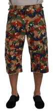 Multicolor Cotton Camouflaged Cargo Shorts Dolce & Gabbana