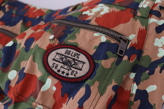 Multicolor Cotton Camouflaged Cargo Shorts Dolce & Gabbana
