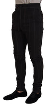 Black Wool Chino Formal Men Pants Dolce & Gabbana