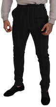 Black Wool Chino Formal Men Pants Dolce & Gabbana