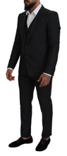 Gray MARTINI 3 Piece Slim Fit Suit Dolce & Gabbana