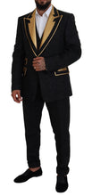Black Gold Fantasy Tuxedo Slim Fit Suit Dolce & Gabbana