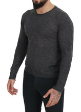 Gray Crewneck Pullover Sweater Costume National