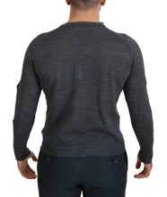 Gray Crewneck Pullover Sweater Costume National