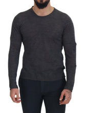 Gray Crewneck Pullover Sweater Costume National