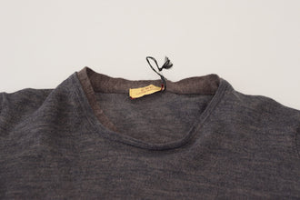 Gray Crewneck Pullover Sweater Costume National