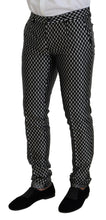 Black White Silk MARTINI Slim Fit Suit Dolce & Gabbana