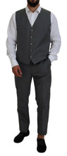 Gray MARTINI 3 Piece Slim Fit Suit Dolce & Gabbana