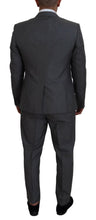 Gray MARTINI 3 Piece Slim Fit Suit Dolce & Gabbana