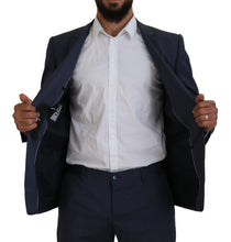Blue Wool MARTINI 2 Piece Slim Fit Suit Dolce & Gabbana